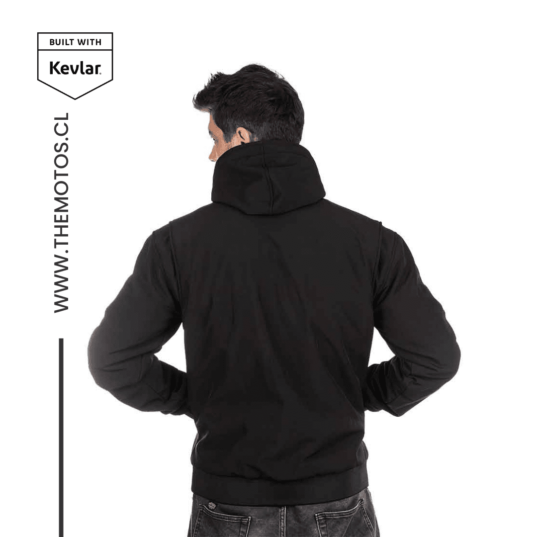 Poleron con protecciones «REBEL HOODIE RIDER»