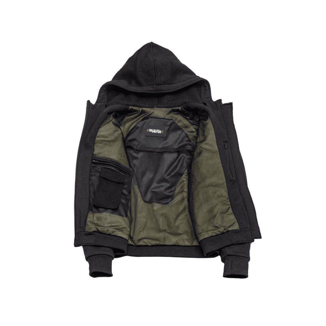 Poleron con protecciones «REBEL HOODIE RIDER»