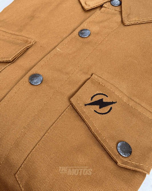 Chaqueta Protectora THE MOTOS®︎ «CANVAS RIDER» CAMEL