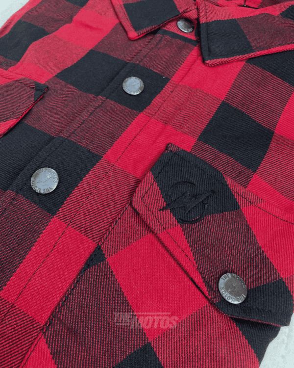 Camisa Protectora Moto «FLANNEL RIDER»™ ROJO