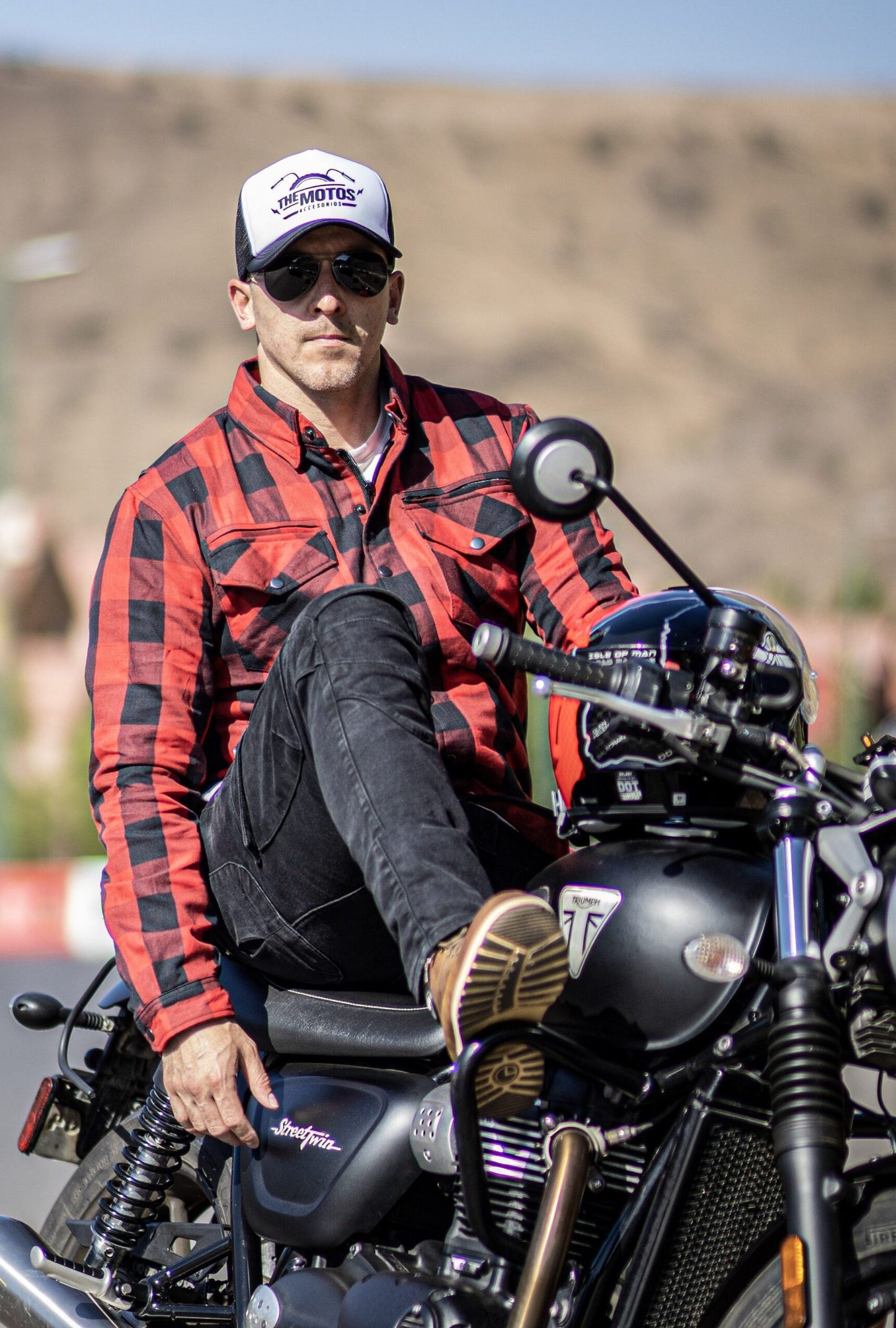 Camisa Protectora Moto «FLANNEL RIDER»™ ROJO