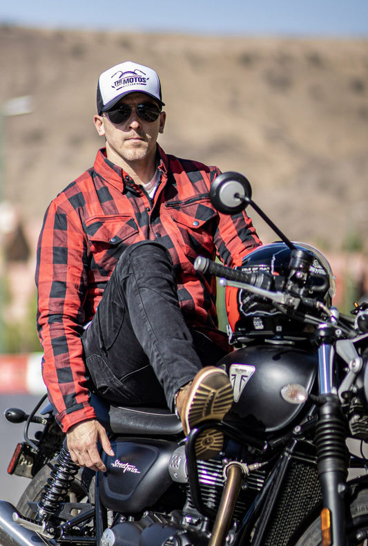 Camisa Moto «FLANNEL RIDER»™ Red (Thermal Edition)